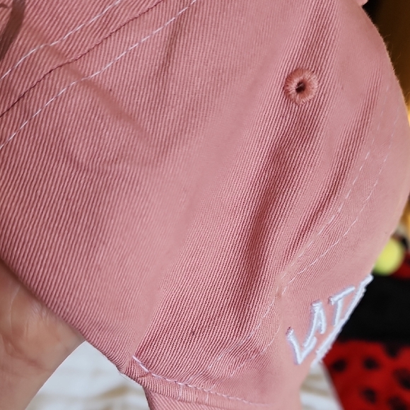 Disney Pink and White Baseball Cap with Embroidered Text - Picture 10 of 11